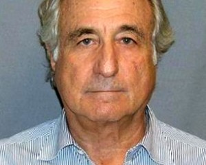 Madoff was sentenced to 150 years in prison in 2009 for defrauding thousands of investors out of a total of $65 billion. Photo: Wikimedia Commons. 