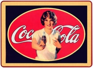 A Coca Cola logo. 