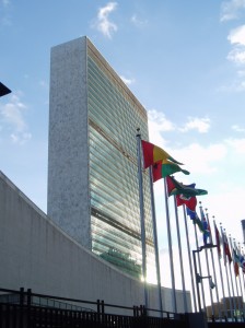 The United Nations building.