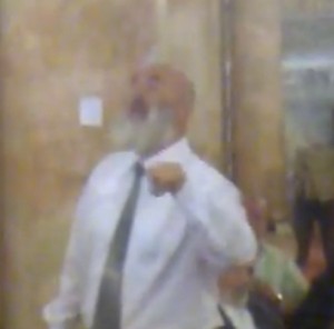 The Imam of the Al-Aqsa Mosque, as seen on the Youtube Video