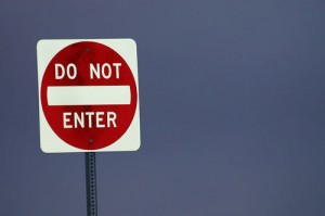 do not enter