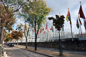 The UNESCO Headquarters Building. in Paris. UNESCO postponed a vote on a controversial resolution about Jewish ties to Jerusalem. Photo: UNESCO.