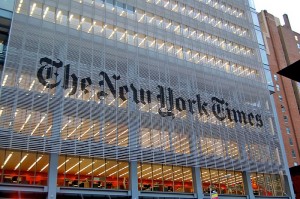 The New York Times building in New York, NY. Photo: Haxorjoe. 