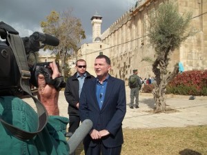 Yuli Edelstein visiting Hebron
