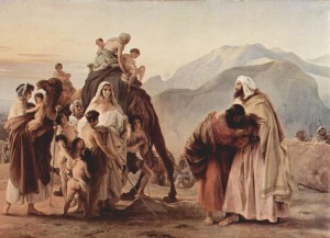 Esau and Jacob reconcile. Photo: Francesco Hayez. 