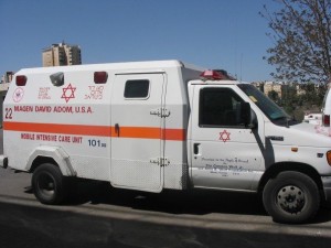 A Magen David Adom Ambulance.