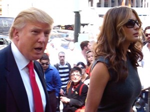 Donald Trump and his wife Melania. Photo: wiki commons.
