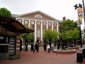 Harvard Square in Cambridge, MA. Photo: wiki commons.