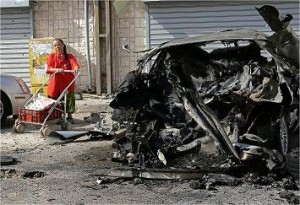Gaza rocket Carnage from a previous Gaza rocket attack on Israeli civilians. Photo: Noam Bedein.