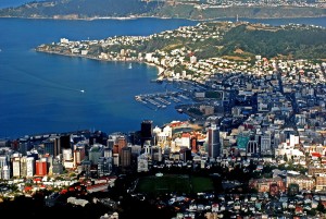 Aerial view of Wellington New Zealand. Photo: wiki commons.