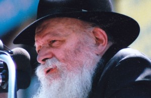 The Lubavitcher Rebbe, Menachem M. Schneerson. Photo: Mordecai Baron.