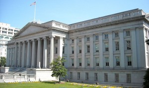 U.S. Treasury Department building in Washington D.C. Photo: wiki commons.