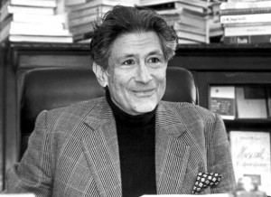 Edward Said.  Photo: Studio Riley.