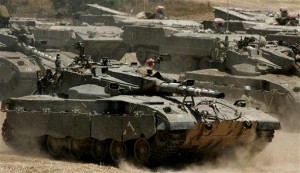 IDF Tanks On the Move Israel Defense Forces tanks on the move. Photo: IDF.