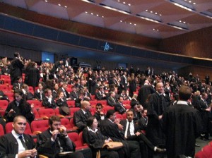 Newly-admitted Israeli lawyers at Thursday's ceremony. Photo: Anav Silverman. 