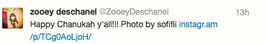 deschanel hanukkah