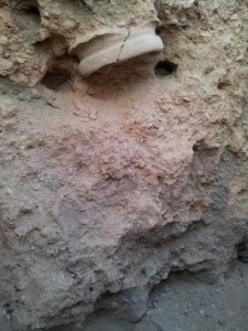 Jug in ashes
