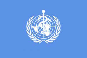The flag of the World Health Organization (WHO). Photo: Wikimedia Commons.