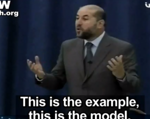Palestinian Authroity Minister of Religious Affairs Mahmoud Al-Habbash calls for a short-lived truce like like Mohammed's Treaty of Hudaybiyyah before returning to "conquer Mecca."