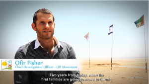 OfirFisher Ofir Fisher, OR Movement Co-Founder, Chief Development Officer, in front of Carmit. Photo: Screenshot.