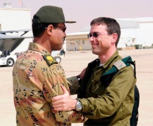 egypt-israel-intelligence A friendly and controversial embrace between Egyptian intelligence official General Amir al Damogy and Israeli counterpart General Assaf Orion was posted to Facebook. Photo: Screenshot.A friendly and controversial embrace between Egyptian intelligence official General Amir al Damogy and Israeli counterpart General Assaf Orion was posted to Facebook. Photo: Screenshot.