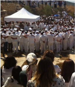 safed Rabbi Phillip Berg's funeral in Safed, Israel. Photo: Channel 2 / Screenshot.