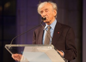 Chairman of The Algemeiner Journal's Advisory Board, Professor Elie Wiesel speaking at the newspaper's 40th anniversary gala, on April 22, 2013. Photo: Sarah Rogers / Algemeiner.