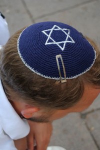 A man wearing a kippah. Institutional antisemitism was on the rise in 2015. Photo: Enough is Enough Facebook page.