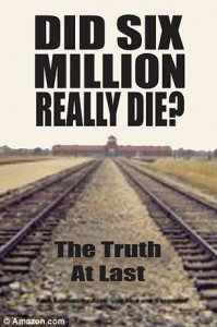 An example of Holocaust denial literature available for sale at Amazon.com. Photo: Screenshot.