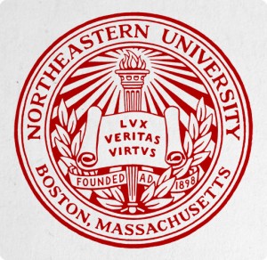 northeastern-university-logo Boston's Northeastern University, whose logo reads "Light, Truth & Courage."