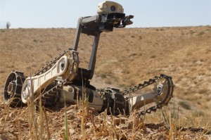 Roboteam's Micro Tactical Ground Robot, in action. Photo: Roboteam.