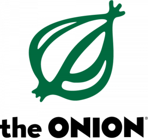 the-onion-logo Satirical American newspaper The Onion was created in 1988. Photo: The Onion.