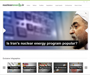 Iran's media-friendly English-language website that offers a polished argument for the Islamic Republic to achieve nuclear capabilities. Photo: Screenshot.