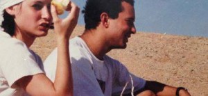 Economy Minister Naftali Bennett during his "hair days" hiking with wife Gilat on a trip to Sartaba, in the Jordan River Valley. Photo: Screenshot / Naftali Bennett / Facebook.