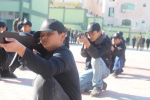 Youth training at the Al-Futuwa program, where Hamas trains children to hate Israel. Photo: Paldf.net.
