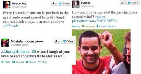 Collection of hateful tweets posted by Stan Collymore. Photo: Screenshot / Twitter.