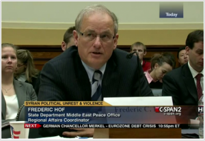 Former U.S. Ambassador Frederic Hof. Photo: Screenshot / CSPAN.