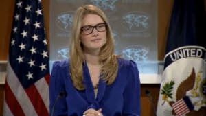 melanie-harf U.S. State Department Deputy Spokesperson Marie Harf. Photo: Screenshot.