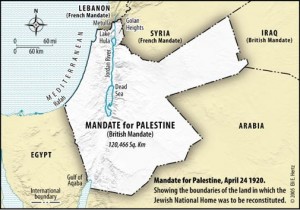 San Remo Resolution, 1920, to create a "Jewish Homeland" in Mandate Palestine. Photo: Eli Herz.