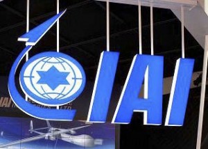 Israel-Aerospace-Industries Israel Aerospace Industries booth at a defense trade show. Photo: IAI.