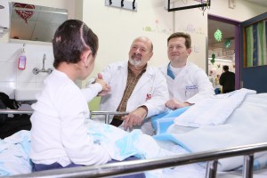 Treated Syrian boy at Rambam