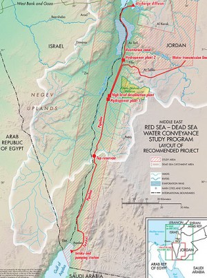 The Red Sea - Dead Sea Pipeline project. Photo: World Bank.
