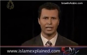 Brother Rashid, a Moroccan-Christian preacher, pointing the holes in boycotting Israel. Photo: Screenshot.