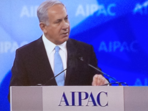 Israeli Prime Minister Benjamin Netanyahu at the 2104 AIPAC Policy Conference, on March 4, 2014. Photo: Algemeiner.