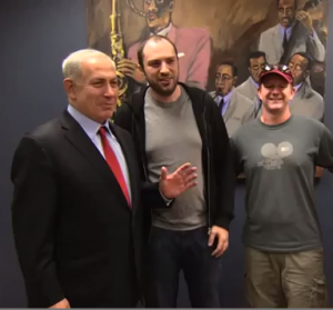 bibi-whatsapp Israel Prime Minister Benjamin Netanyahu with WhatsApp Founders Jan Koum and Brian Acton, in Silicon Valley, on March 5, 2014.