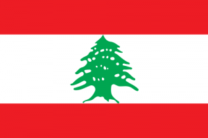 The flag of Lebanon. Lebanon’s national school curriculum has traditionally defined Israel as the country’s sole enemy. Photo: Wikimedia Commons.