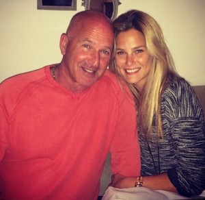 Bar Rafaeli and her father.