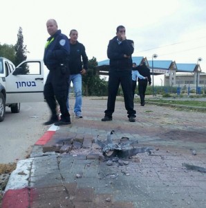 rocket fallen in Israel