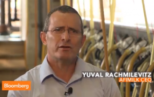 Yuval Rachmilevitz, CEO of Israel's AFIMILK. Photo: Screenshot / Bloomberg News.
