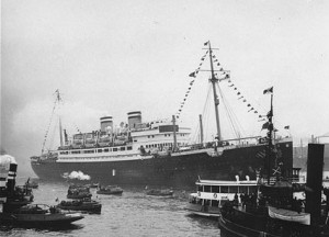 The "Voyage of the Damned," the MS St. Louis, in Havana, in June, 1939. Photo: WikiCommons.